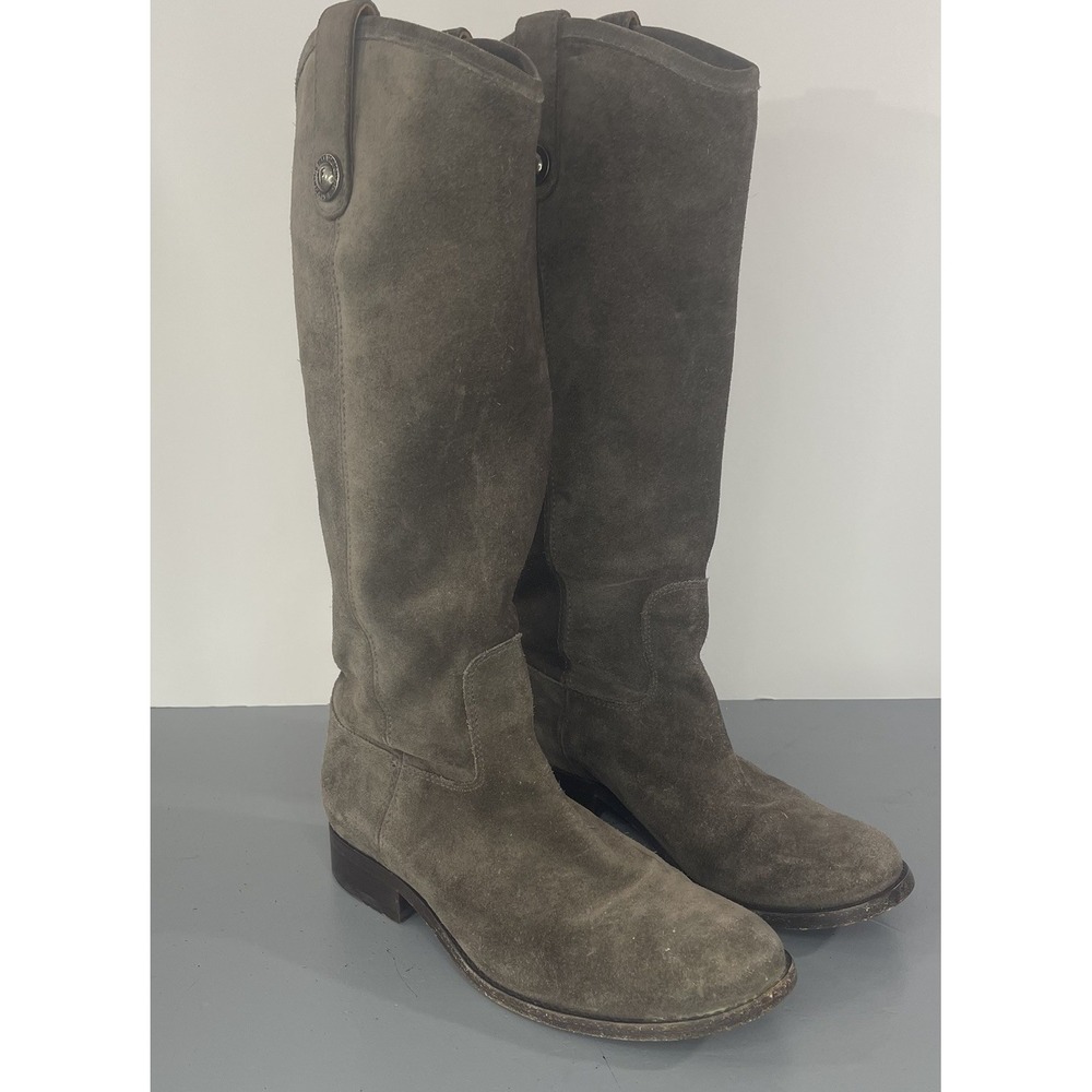 Frye Brown Suede Women's Tall Boots 5.5 B Riding Equestrian 4015 H 16